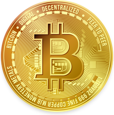 Gold Bitcoin Icon